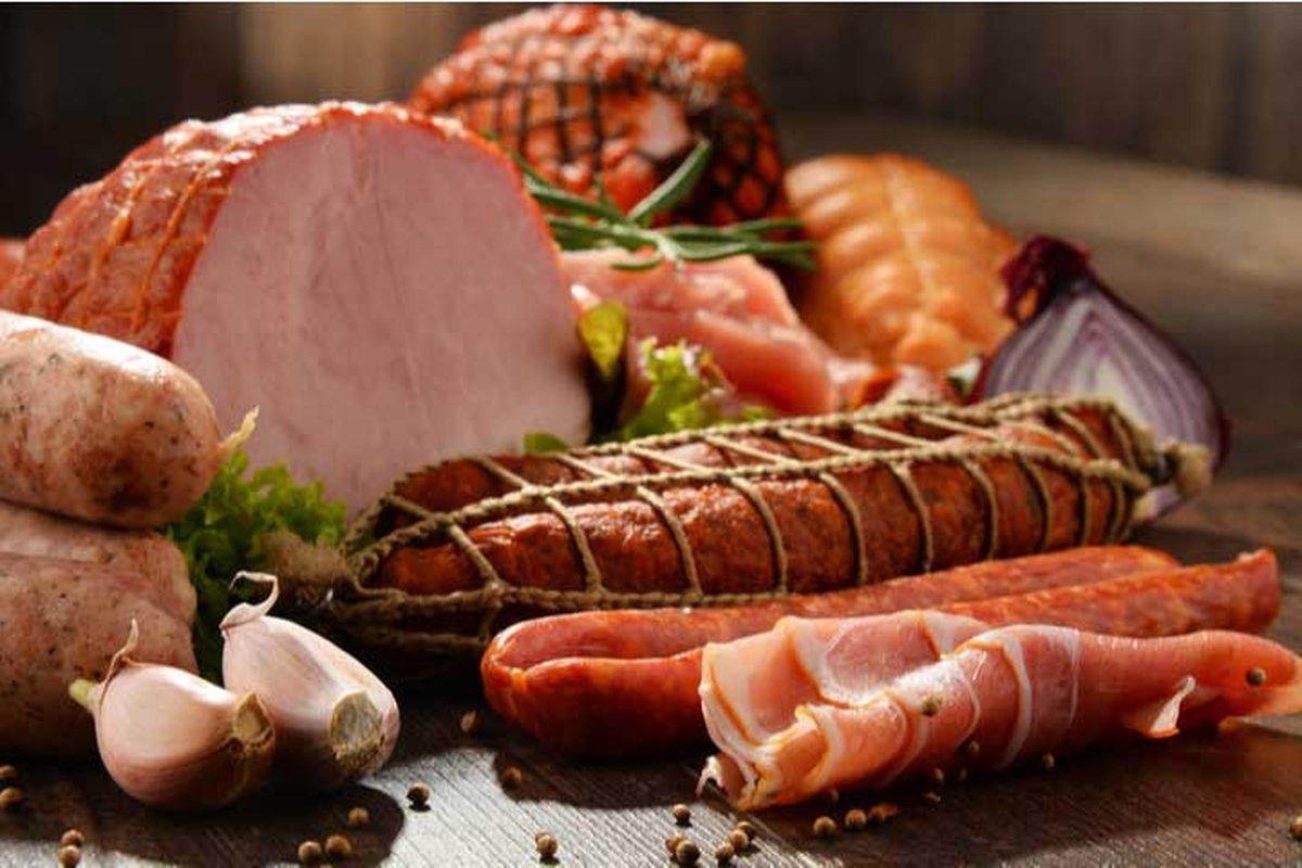 Assorted beef and meat products