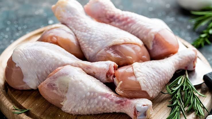 Fresh raw chicken cuts