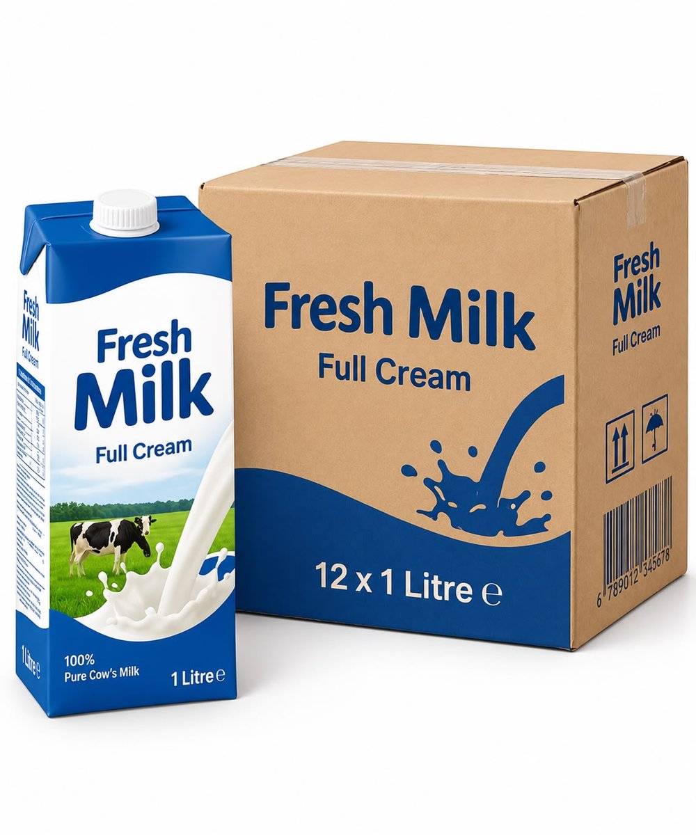 Fresh Milk Full Cream 12x1L