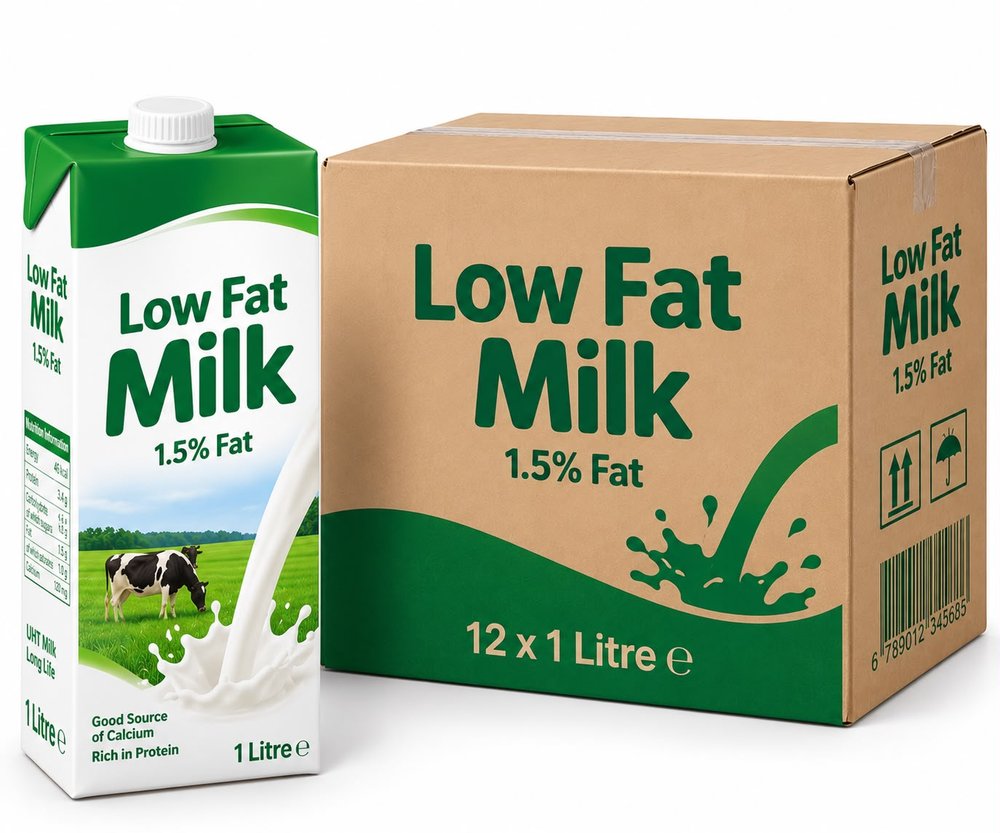 Low Fat Milk 1.5% Fat 12x1L