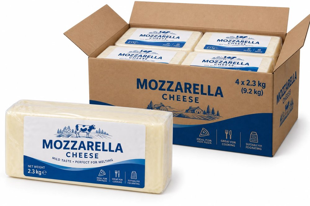 Mozzarella Cheese Block 2.3kg