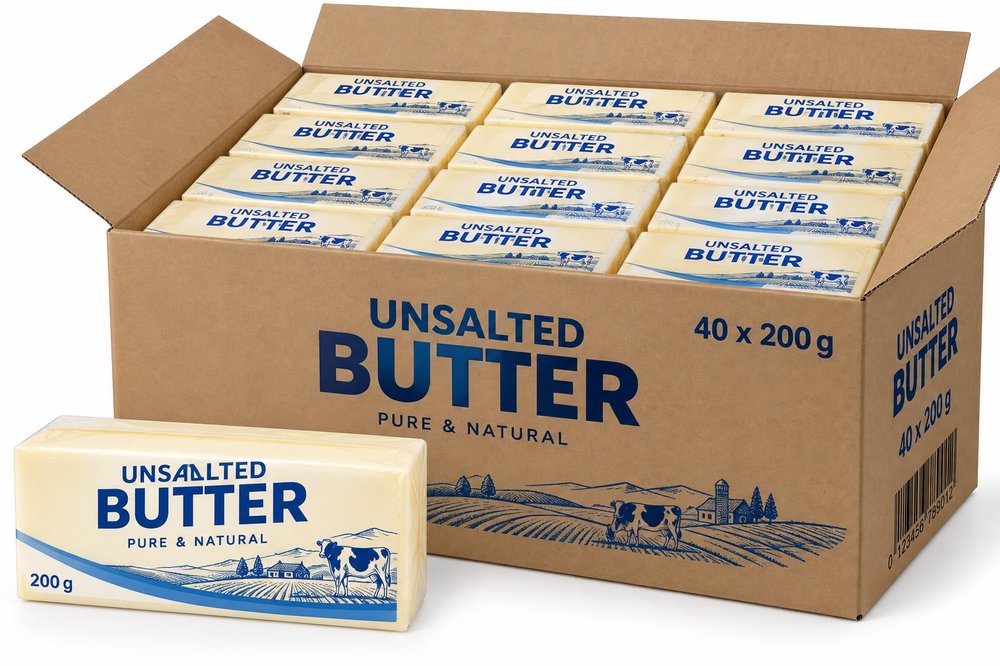 Unsalted Butter 40 × 200g